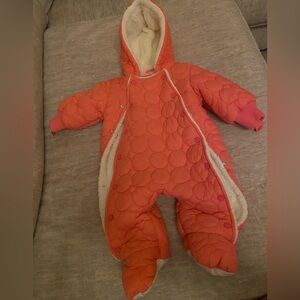 Urban Republic Quilted Pink Baby Snowsuit - Like New